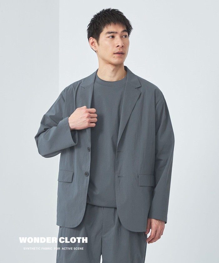 WONDER CLOTH カジュアル ジャケット -ストレッチ・接触冷感