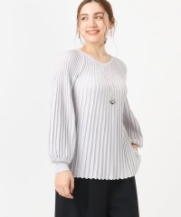 eur3/【大きいサイズ】パフスリーブプリーツ風ニット/507851399