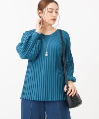 eur3/【大きいサイズ】パフスリーブプリーツ風ニット/507851399