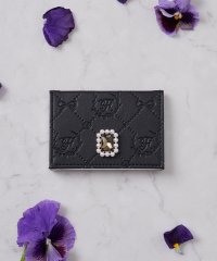 Maison de FLEUR/メゾン ド フルール Maison de FLEUR パールビジューモノグラムカードケース/507851471