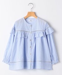 SHIPS KIDS/SHIPS KIDS:140～150cm / スナップ ボタン フリル ブラウス/507851762