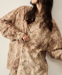JUNRed/シアージャガードシャツ/507852019