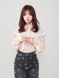 Darich/ダーリッチ Darich ブロックレースドッキングブラウス/507852106