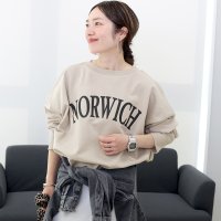 Aletta vita/アレッタ ヴィータ Aletta vita 2WAY綿スウェットロゴプルオーバー/507852133