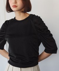 ELFRANK/エルフランク ELFRANK ギャザースリーブラメカットソー【洗える】/507852459