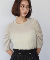 ELFRANK/エルフランク ELFRANK ギャザースリーブラメカットソー【洗える】/507852459