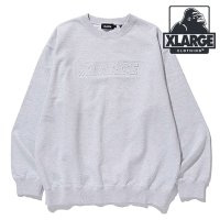 XLARGE/エクストララージ XLARGE EMBOSSED STANDARD LOGO CREWNECK SWEATSHIRT BROWN [101251012003]/507852498
