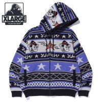 XLARGE/エクストララージ XLARGE KEITH KNIT HOODIE BLACK [101251015001]/507852500