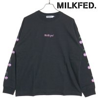 MILK FED/ミルクフェド MILKFED. SIDE CHERRIES WIDE L/S TEE OFF－WHITE [103251011001]/507852506