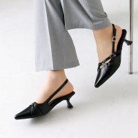 VIVIAN/ヴィヴィアン VIVIAN ポインテッドトゥクロスストラップスリングバックパンプス/507852720