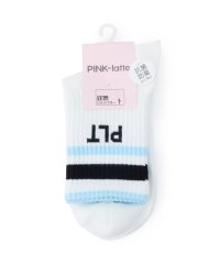 PINK-latte/ピンク ラテ PINK－latte 【15cm丈】ラインショートソックス/507852984