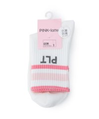 PINK-latte/ピンク ラテ PINK－latte 【15cm丈】ラインショートソックス/507852984