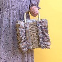 SMIR NASLI/サミールナスリ SMIR NASLI フリルカゴバッグ/507853758