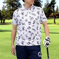 TopIsm/トップイズム TopIsm ゴルフポロシャツ メンズ ゴルフウェア GIORNO SEVEN ジョルノセブン 総柄 ストレッチ 吸湿速乾 半袖 スポーツウェア /504601112