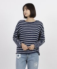 LEVI’S OUTLET/ロングスリーブTシャツ ネイビーストライプ MARGOT/507782542