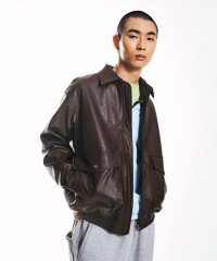 SHIPS MEN/City Ambient Products: 合成皮革 ショート ジップ ブルゾン/507815873