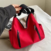 shoppinggo/ショッピングゴー shoppinggo ショルダーバッグ キャンバスバッグ トートバッグ レディース キャンバストート 大容量 肩掛けファスナートートバッグ シ/507853605