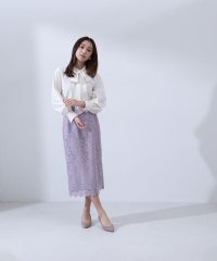 NATURAL BEAUTY BASIC/フラワーレースタイトスカート/507855567