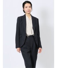 m.f.editorial/エムエフエディトリアル m.f.editorial ストレッチウォッシャブル シャーク 1ボタンジャケット 紺(セットアップ可能)/507855653