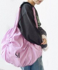 SHIPS WOMEN/【WEB限定】ストライプ ドロスト バッグ/507855901
