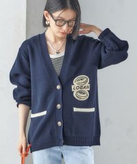 SHIPS WOMEN/【SHIPS別注】LOGAN KNITTING MILLS: Vネック パッチ カーディガン/507855905