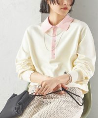 SHIPS WOMEN/〈手洗い可能〉配色 ポロカラー プルオーバー/507856082
