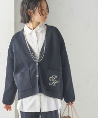 SHIPS WOMEN/〈手洗い可能〉ワンポイント 刺繍 Vネック カーディガン/507856086