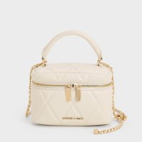 CHARLES & KEITH/Arwen アルウェン キルトトップハンドルバニティバッグ/507856621