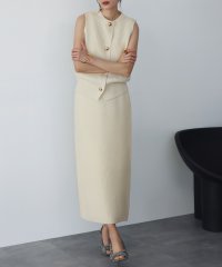 ELFRANK/エルフランク ELFRANK ノースリーブニットベスト＆ナロースカートの上下セットアップ/507856666