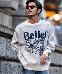 SB Select/シルバーバレットセレクト SB Select CavariA フラワージャガードクルー長袖ニット/507856837