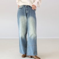 Aletta vita/アレッタ ヴィータ Aletta vita 10ozオーバーダイワイドデニムパンツ/507856854