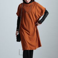 Sawa a la mode/サワアラモード Sawa a la mode パイピングがつくる立体感ドルマンワンピース/507856905