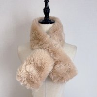 shoppinggo/ショッピングゴー shoppinggo マフラー ティペット フェイクファー ふわふわストール もこもこ かわいい あったか 襟巻き 差し込みタイプ/507856917