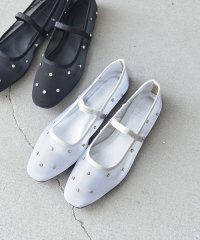 SHIPS any WOMEN/【SHIPS any別注】eblouna: メッシュ クリアドット フラット シューズ/507856950