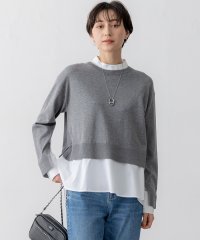 NIJYUSANKU（SMALL SIZE）/【洗える】シャツ コンビネーション ニット/507857099