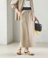 SHIPS WOMEN/〈手洗い可能〉Asami 麻調合繊 ウエスト リブ タイト スカート/507857440