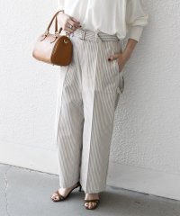 SHIPS any WOMEN/SHIPS any:〈洗濯機可能〉ヒッコリー ベルト ワイド パンツ/507857448