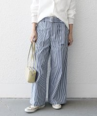 SHIPS any WOMEN/SHIPS any:〈洗濯機可能〉ヒッコリー ベルト ワイド パンツ/507857448