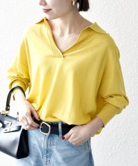 SHIPS any WOMEN/SHIPS any:〈UVカット/手洗い可能〉シアー スキッパー ニット ポロシャツ/507857455