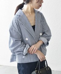 SHIPS any WOMEN/SHIPS any:〈洗濯機可能〉ヒッコリー ショート テーラード ジャケット/507857457