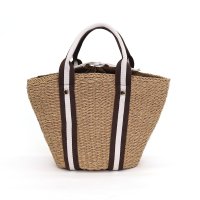 COOCO/クーコ COOCO ボーダーテープハンドルペーパートートバッグ/507857528