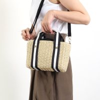 COOCO/クーコ COOCO ボーダーテープハンドルペーパー2WAYミニトートバッグ/507857529