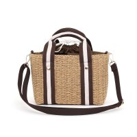 COOCO/クーコ COOCO ボーダーテープハンドルペーパー2WAYミニトートバッグ/507857529
