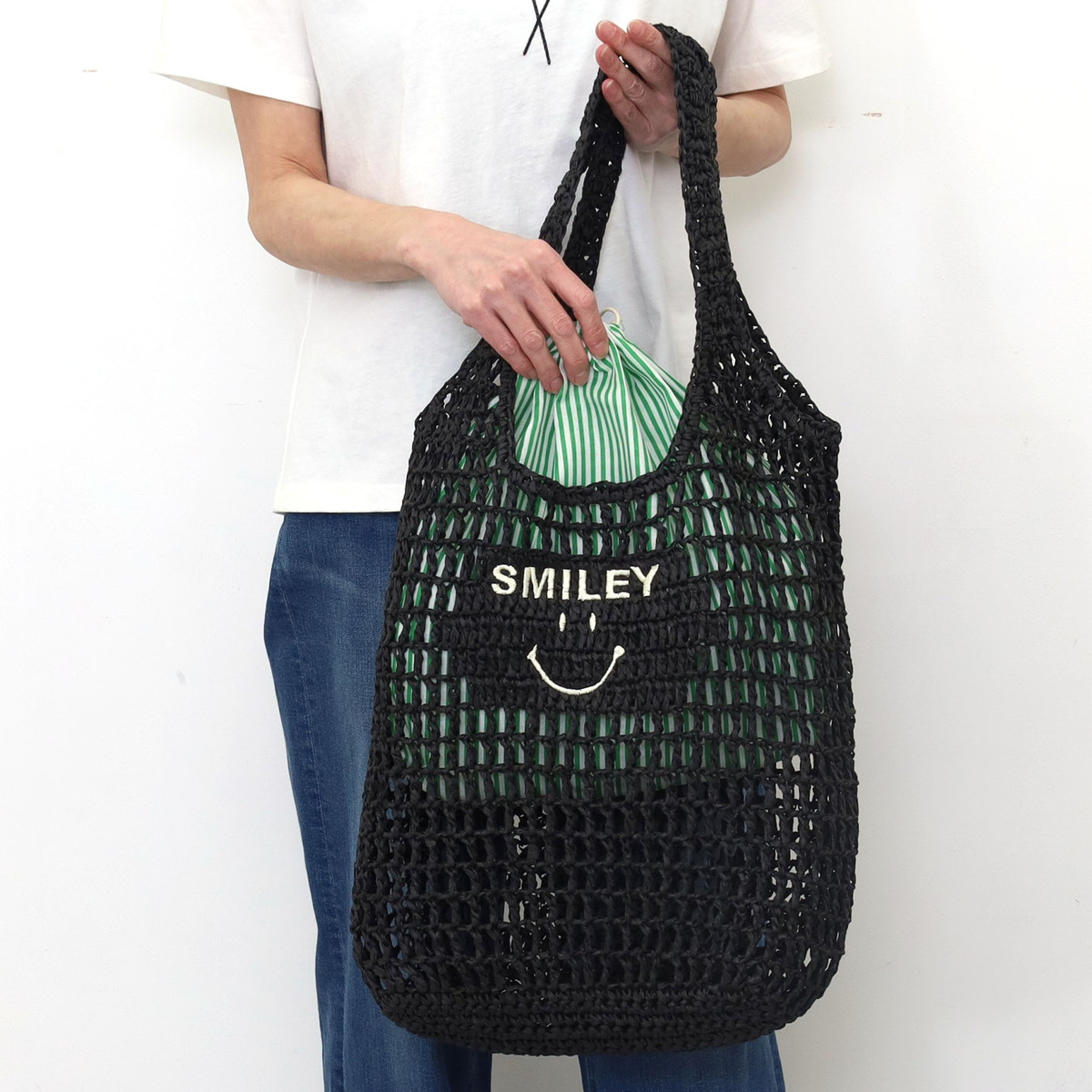 ❤新品・未使用❤【COOCO】SMILEY スパンコールドット柄刺繍 ショルダー POU DOU DOU｜SMILEY ドットスパンコール刺繍メッシュショルダー