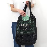 COOCO/クーコ COOCO SMILEY 透かし編み刺繍入カゴバッグ／A4対応/507857537