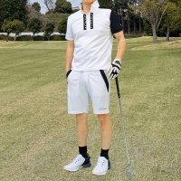 TopIsm/トップイズム TopIsm ゴルフウェア セットアップ 上下 メンズ ハーフジップシャツ GIORNO SEVEN ジョルノセブン ゴルフ 吸汗速乾ドライメッシ/507857720