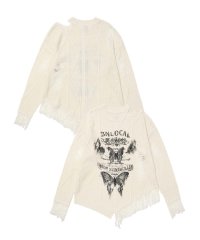HOOK/フック HOOK 【HOOK】for girls アシンメトリーバタフライフリンジカットソー/507857729