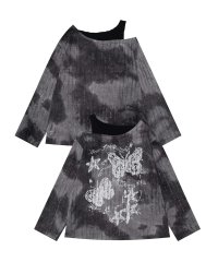 HOOK/フック HOOK 【HOOK】for girls タイダイプリントオープンショルダートップス/507857746