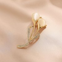shoppinggo/ショッピングゴー shoppinggo ブローチ はな 1個 キルトピン ストールピン スカーフ留め 安全ピン サークル パール ワンポイント マフラー ストー/507857804