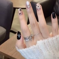 shoppinggo/ショッピングゴー shoppinggo ネイルチップ ショート キラキラ シンプル ブライダル ハート つけ爪 ネイルアート アートチップ デコチップ オーバル/507857826